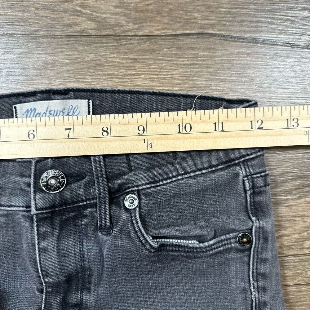 Madewell Women’s Size 26 Jeans Charcoal Grey Slim Fit Skinny Jeans High Rise - Picture 7 of 10